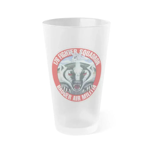 176th Fighter Squadron (U.S. Air Force) Frosted Pint Glass 16oz 16oz Frosted - Go Mug Yourself
