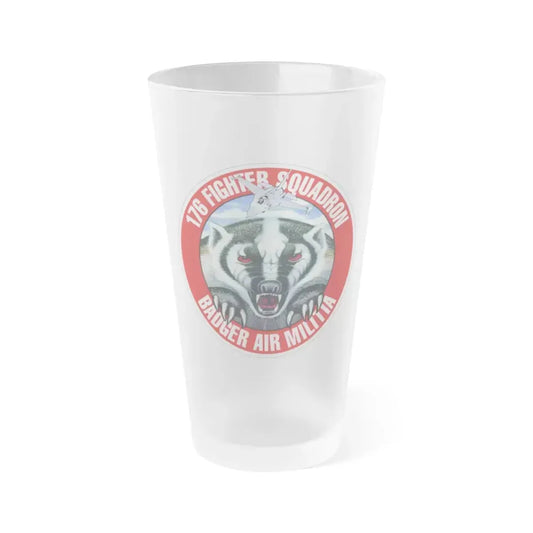 176th Fighter Squadron (U.S. Air Force) Frosted Pint Glass 16oz 16oz Frosted - Go Mug Yourself