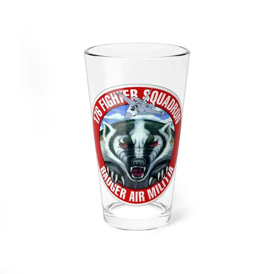 176th Fighter Squadron (U.S. Air Force) Pint Glass 16oz 16oz - Go Mug Yourself