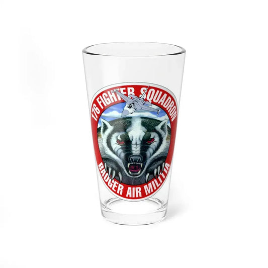 176th Fighter Squadron (U.S. Air Force) Pint Glass 16oz 16oz - Go Mug Yourself