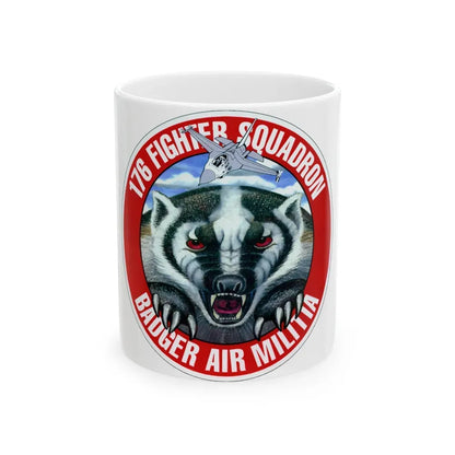 176th Fighter Squadron (U.S. Air Force) White Coffee Mug 11oz - Go Mug Yourself