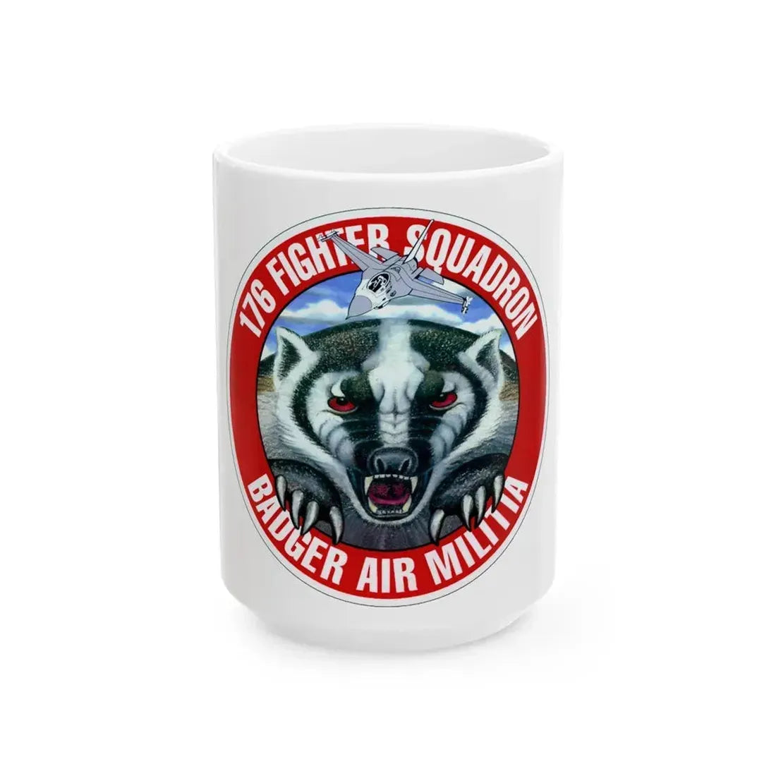 176th Fighter Squadron (U.S. Air Force) White Coffee Mug 15oz - Go Mug Yourself