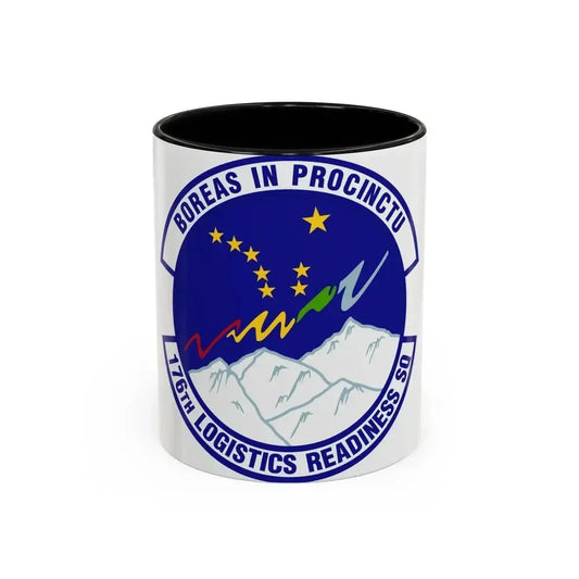 176th Logistics Readiness Squadron (U.S. Air Force) Accent Coffee Mug 11oz Black - Go Mug Yourself