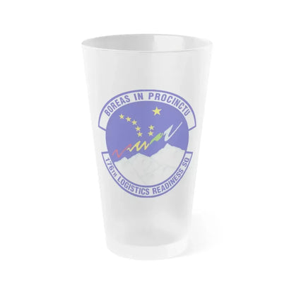 176th Logistics Readiness Squadron (U.S. Air Force) Frosted Pint Glass 16oz - Go Mug Yourself