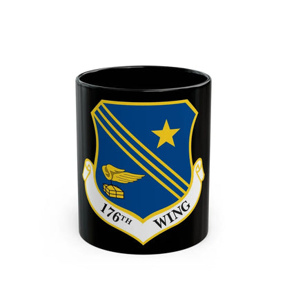 176th Wing (U.S. Air Force) Black Coffee Mug-11oz-Go Mug Yourself