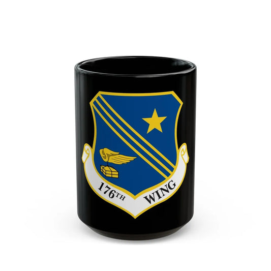 176th Wing (U.S. Air Force) Black Coffee Mug-15oz-Go Mug Yourself