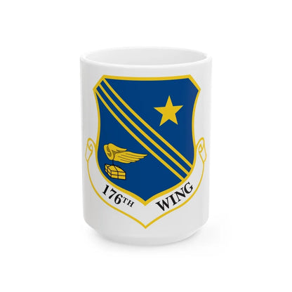 176th Wing (U.S. Air Force) White Coffee Mug-15oz-Go Mug Yourself