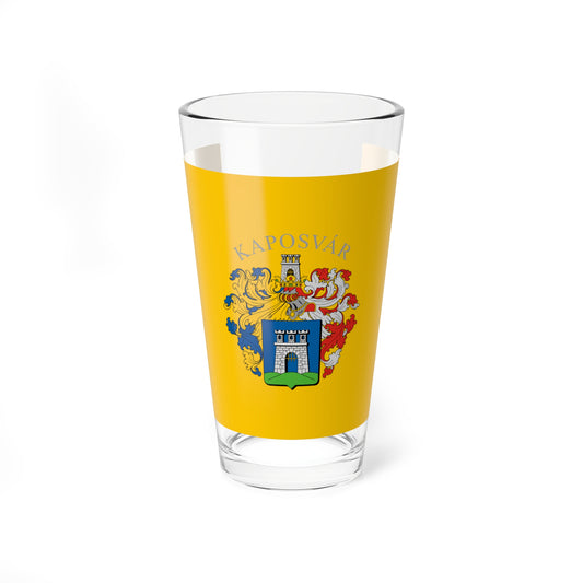 Flag of Kaposvar variant (Hungary) Pint Glass 16oz
