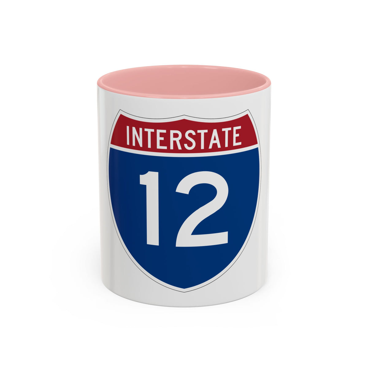 Interstate 12 (U.S. Highways) Accent Coffee Mug