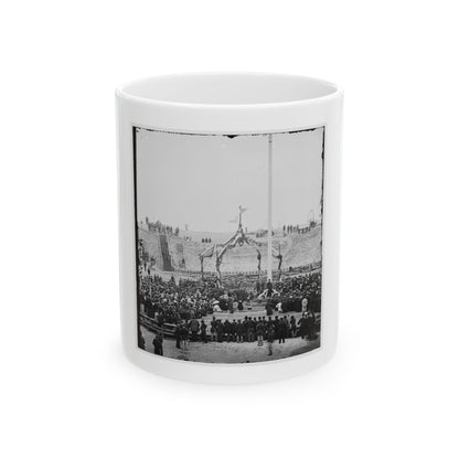 Charleston, S.C. Crowd Inside Fort Sumter; Another View (U.S. Civil War) White Coffee Mug