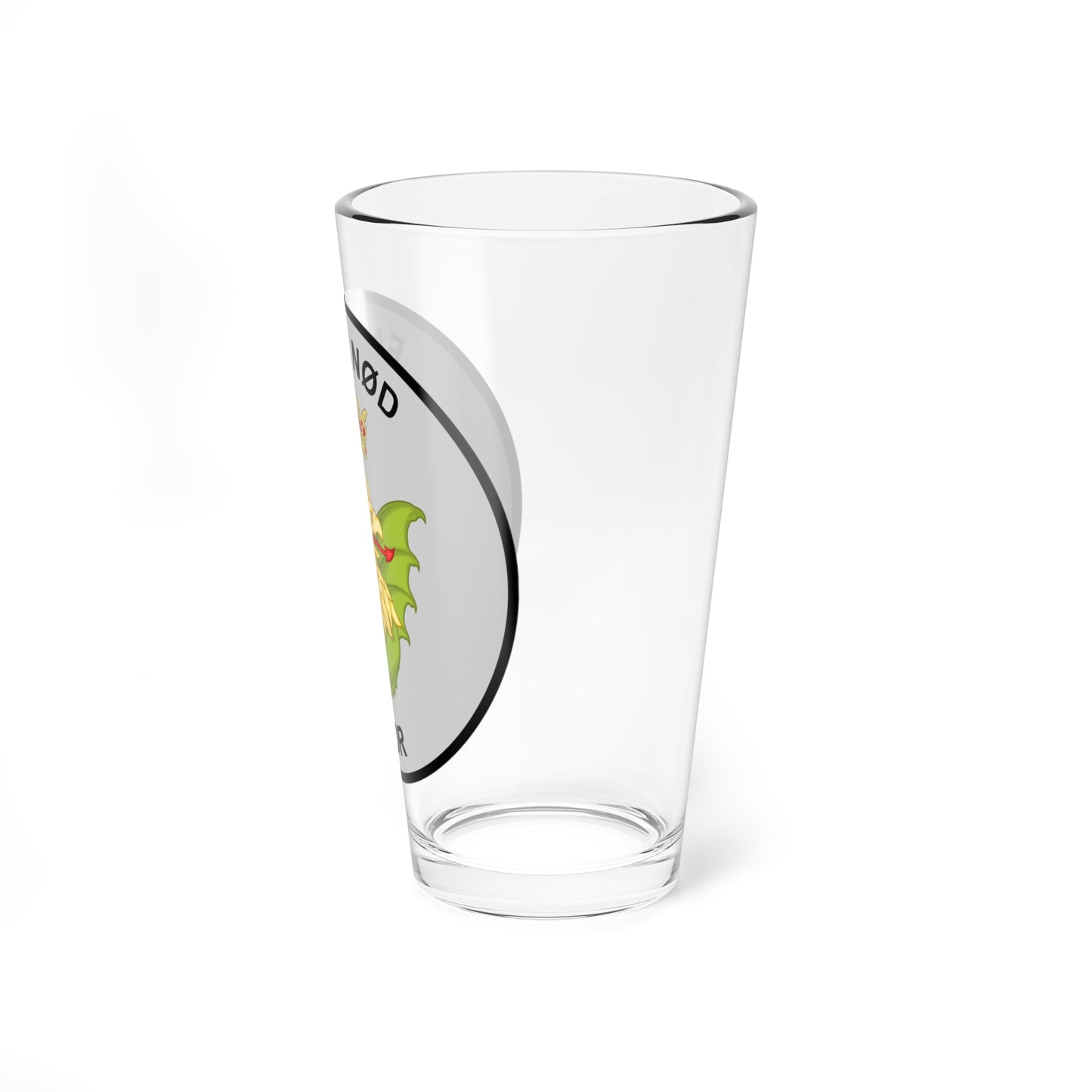 Emblem for the VI-JDR (Denmark) (Coat of Arms) Pint Glass 16oz