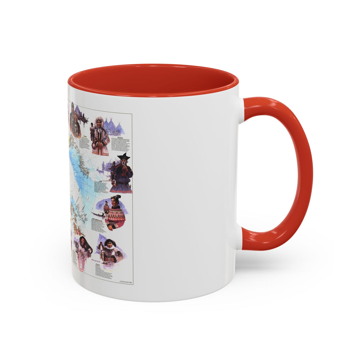 Arctic - Peoples of the (1983) (Map) Accent Coffee Mug
