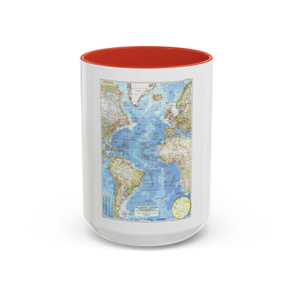 Atlantic Ocean (1955) (Map) Accent Coffee Mug