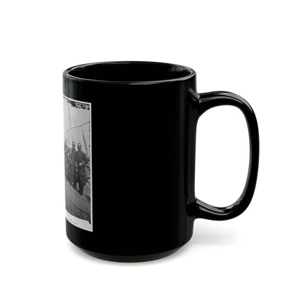 Charleston Harbor, S.C. Rear Admiral John A. Dahlgren (Fifth From Left) And Staff Aboard U.S.S. Pawnee (U.S. Civil War) Black Coffee Mug