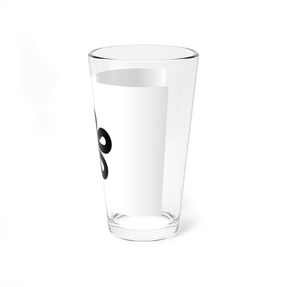 Flag of Fukuoka Prefecture variant1 (Japan) Pint Glass 16oz