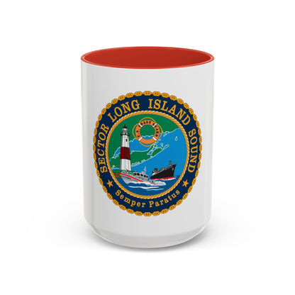 USCG Sector Long Island Sound (U.S. Coast Guard) Accent Coffee Mug
