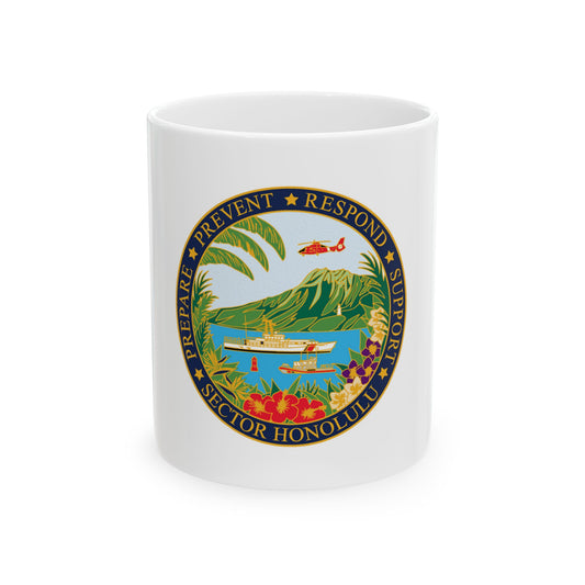 USCG Sector Honolulu (U.S. Coast Guard) White Coffee Mug