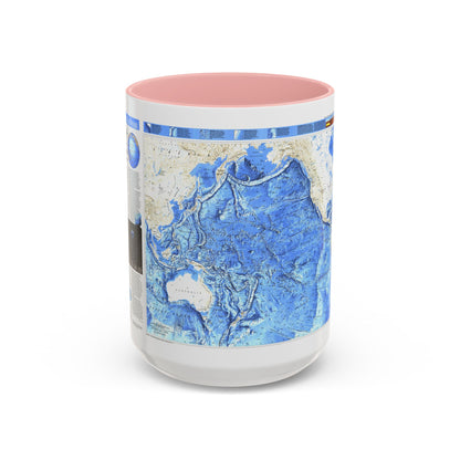 Pacific Ocean (1992) (Map) Accent Coffee Mug