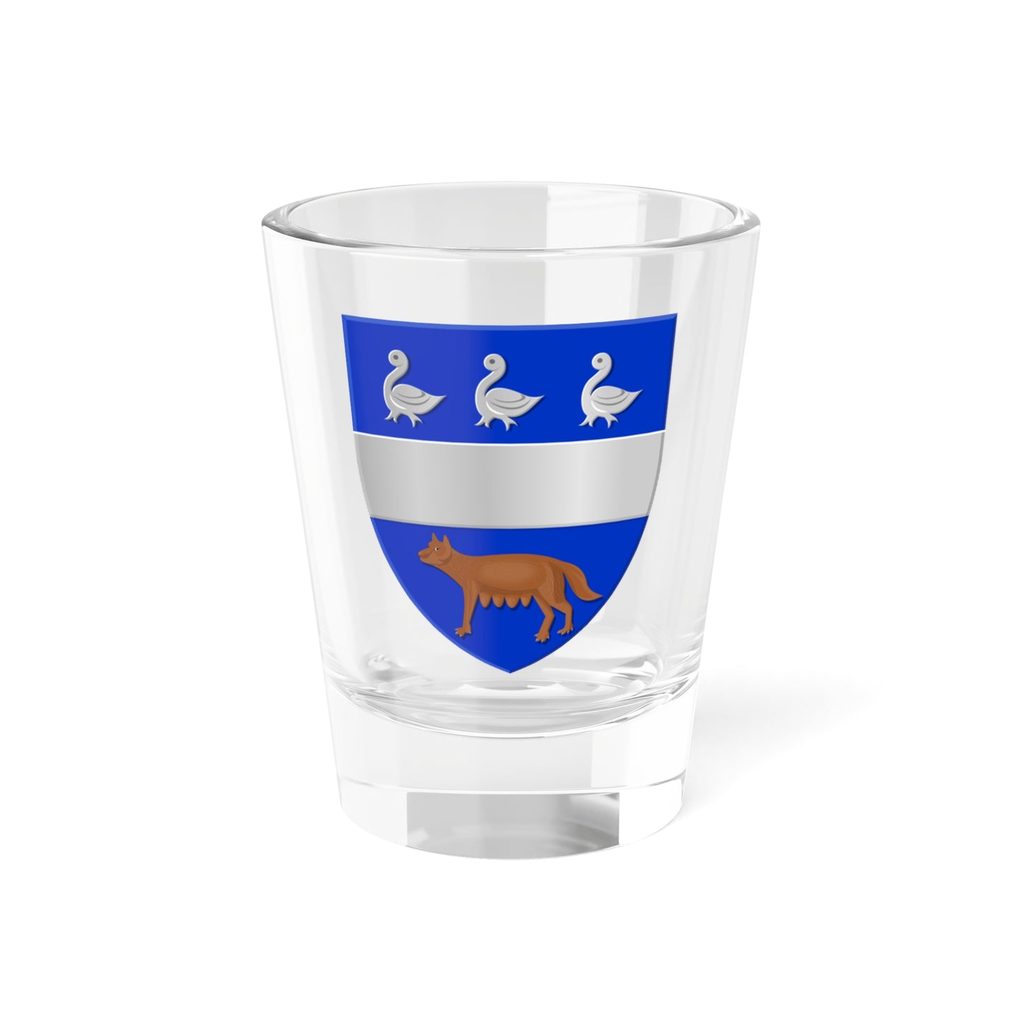 La Louvière wapen (Belgium) (Coat of Arms) Shot Glass 1.5oz