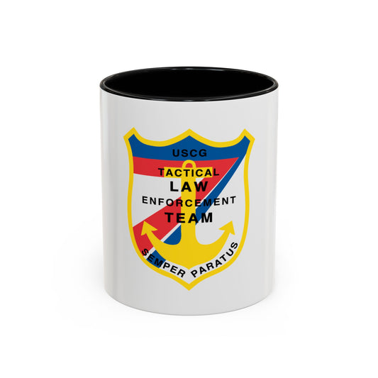 USCG Tactical Law Enforcement Team District 7 (U.S. Coast Guard) Accent Coffee Mug