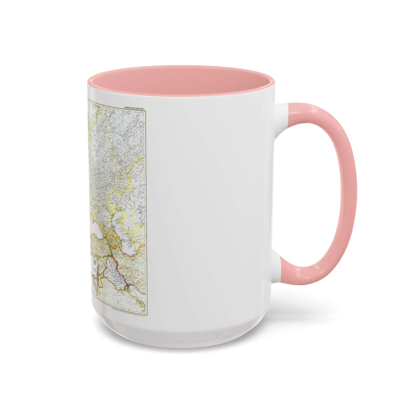 Europe and the Near East (1949) (Map) Accent Coffee Mug