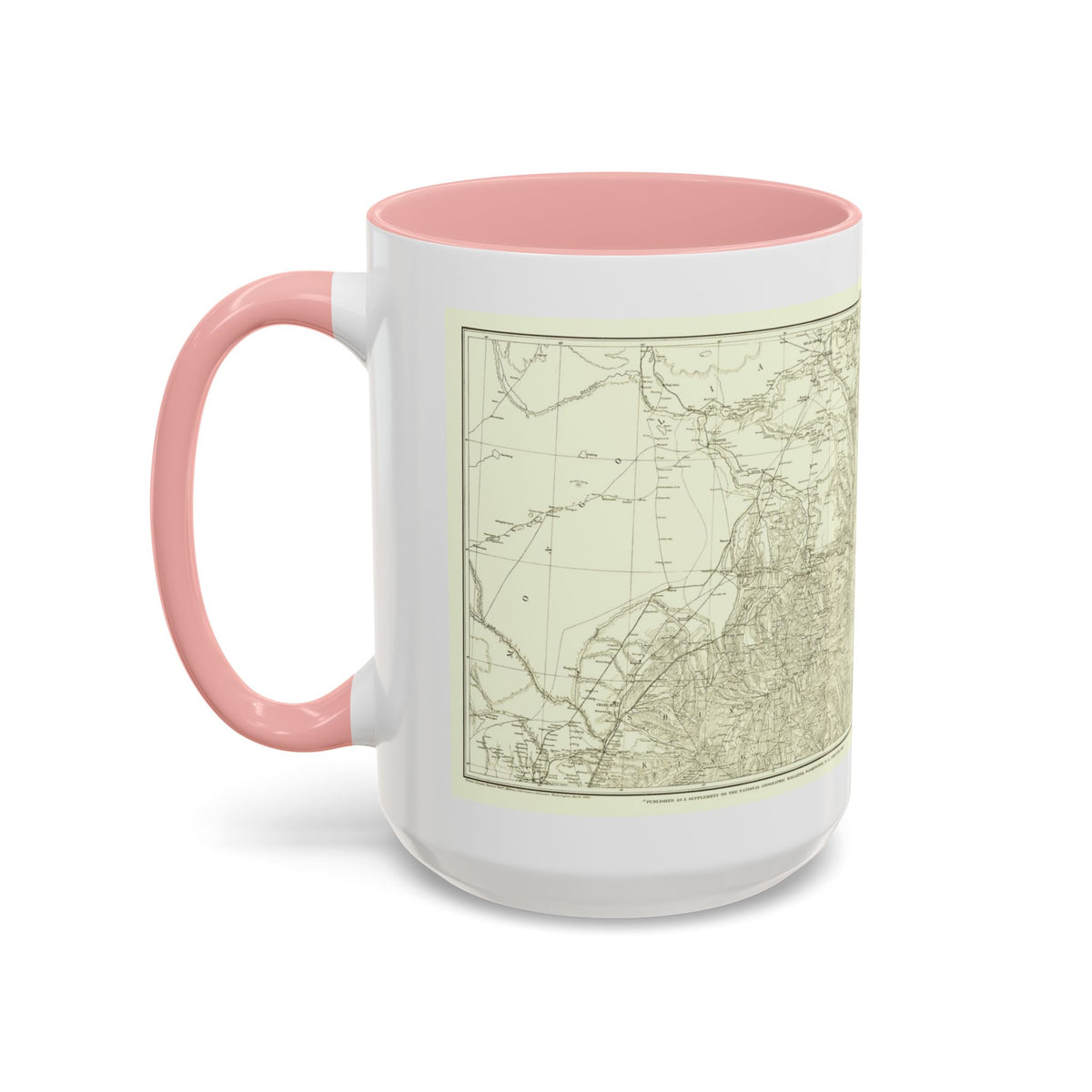 Asia - Kirin, Harbin, Vladivostok (1905) (Map) Accent Coffee Mug