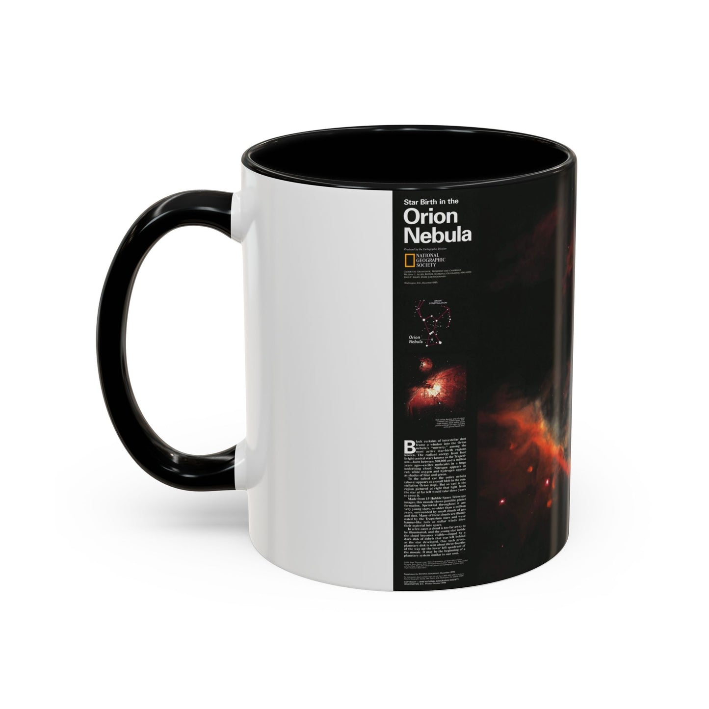 Space - Star Birth in the Orion Nebula (1995) (Map) Accent Coffee Mug