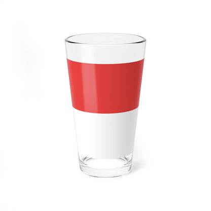 Flag of Canton of Solothurn (Switzerland) Pint Glass 16oz