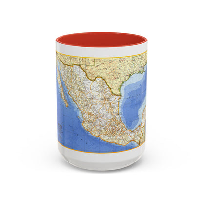 Central America - Mexico (1973) (Map) Accent Coffee Mug