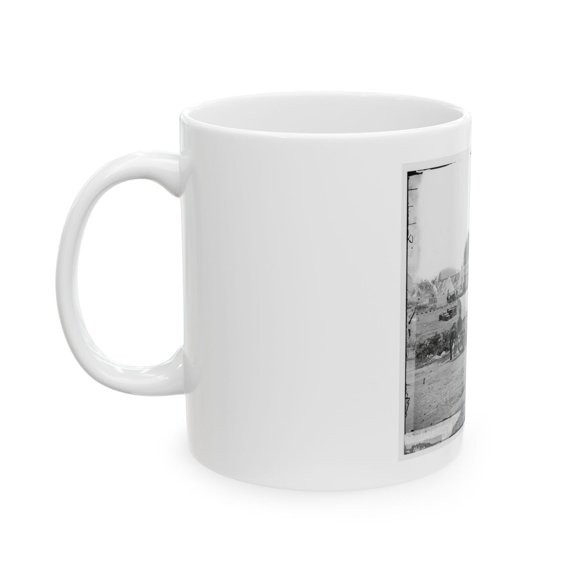 Savage Station, Va. Headquarters Of Gen. George B. Mcclellan On The Richmond & York River Railroad (U.S. Civil War) White Coffee Mug
