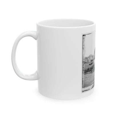 Savage Station, Va. Headquarters Of Gen. George B. Mcclellan On The Richmond & York River Railroad (U.S. Civil War) White Coffee Mug