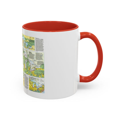 Canada - The Great Lakes 2 (1987) (Map) Accent Coffee Mug