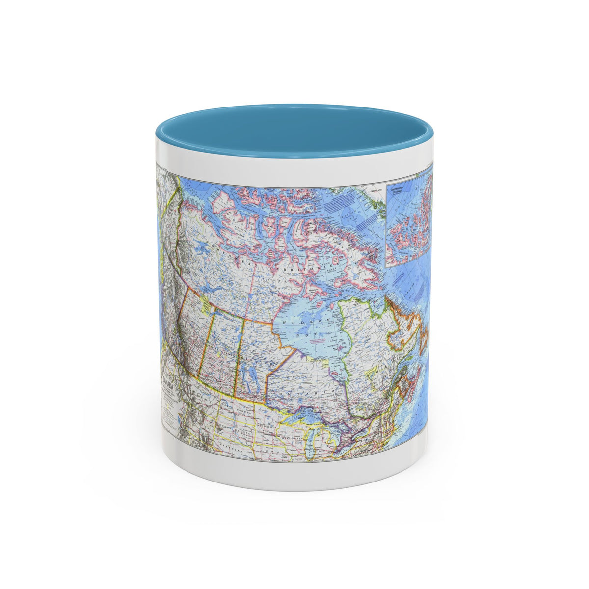 Canada (1972) (Map) Accent Coffee Mug