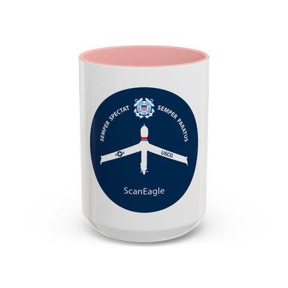 USCG Scan Eagle (U.S. Coast Guard) Accent Coffee Mug