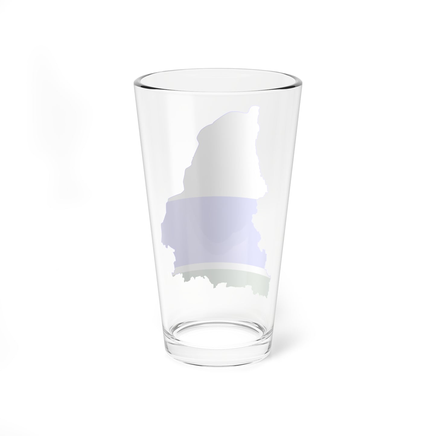 Flag-map of Sverdlovsk Oblast (Russia) Pint Glass 16oz