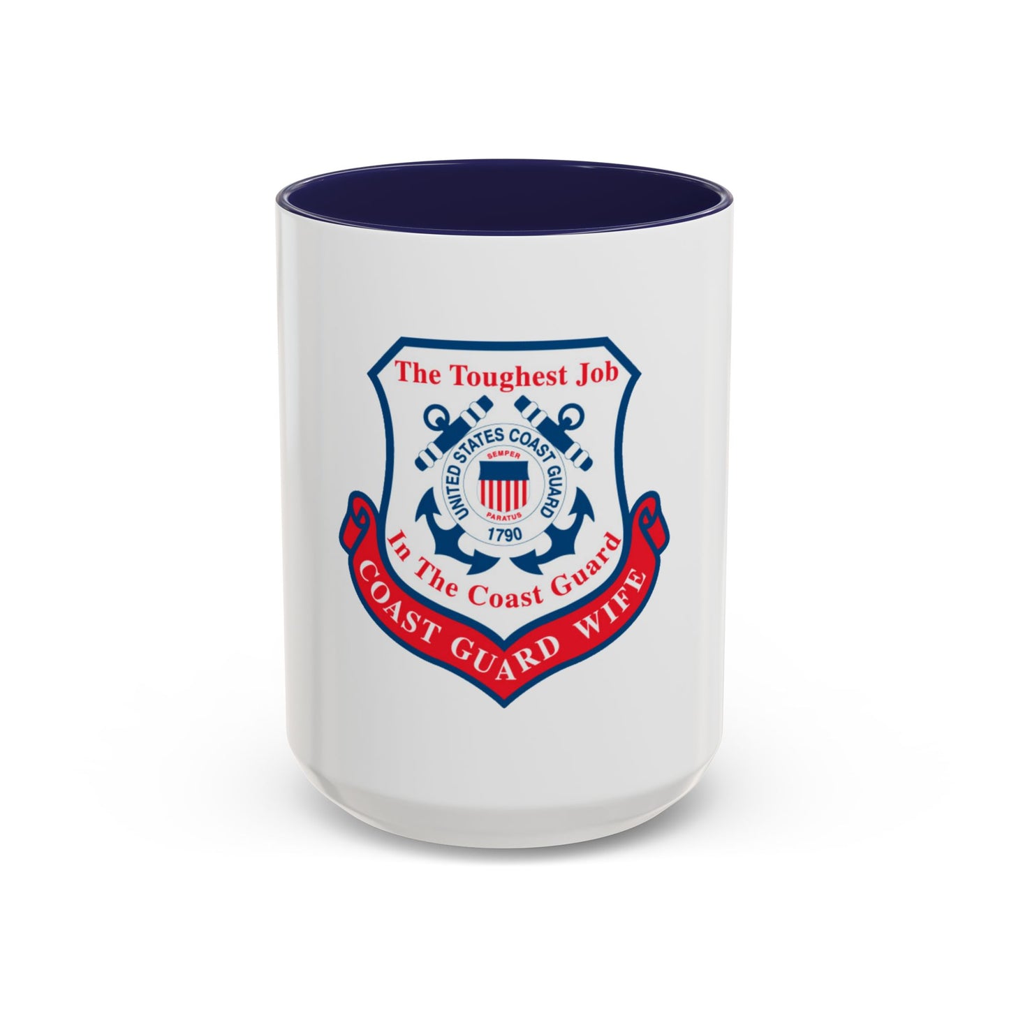 Coast Guard Wife (U.S. Coast Guard) Accent Coffee Mug