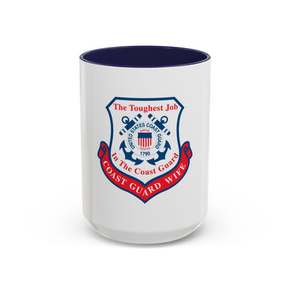 Coast Guard Wife (U.S. Coast Guard) Accent Coffee Mug