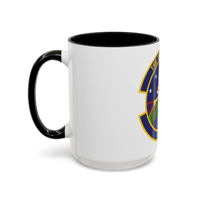 614 Air and Space Communications Squadron AFSPC (U.S. Air Force) Accent Coffee Mug
