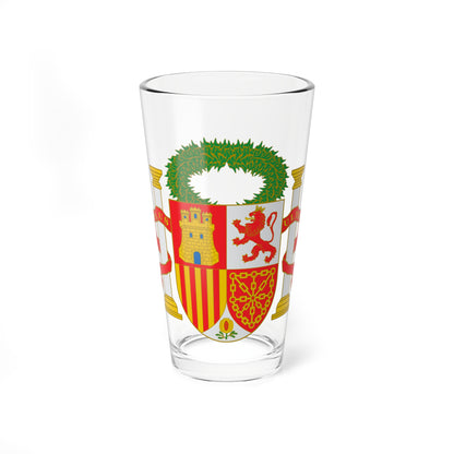 Escudo de España corona cívica (Spain) (Coat of Arms) Pint Glass 16oz