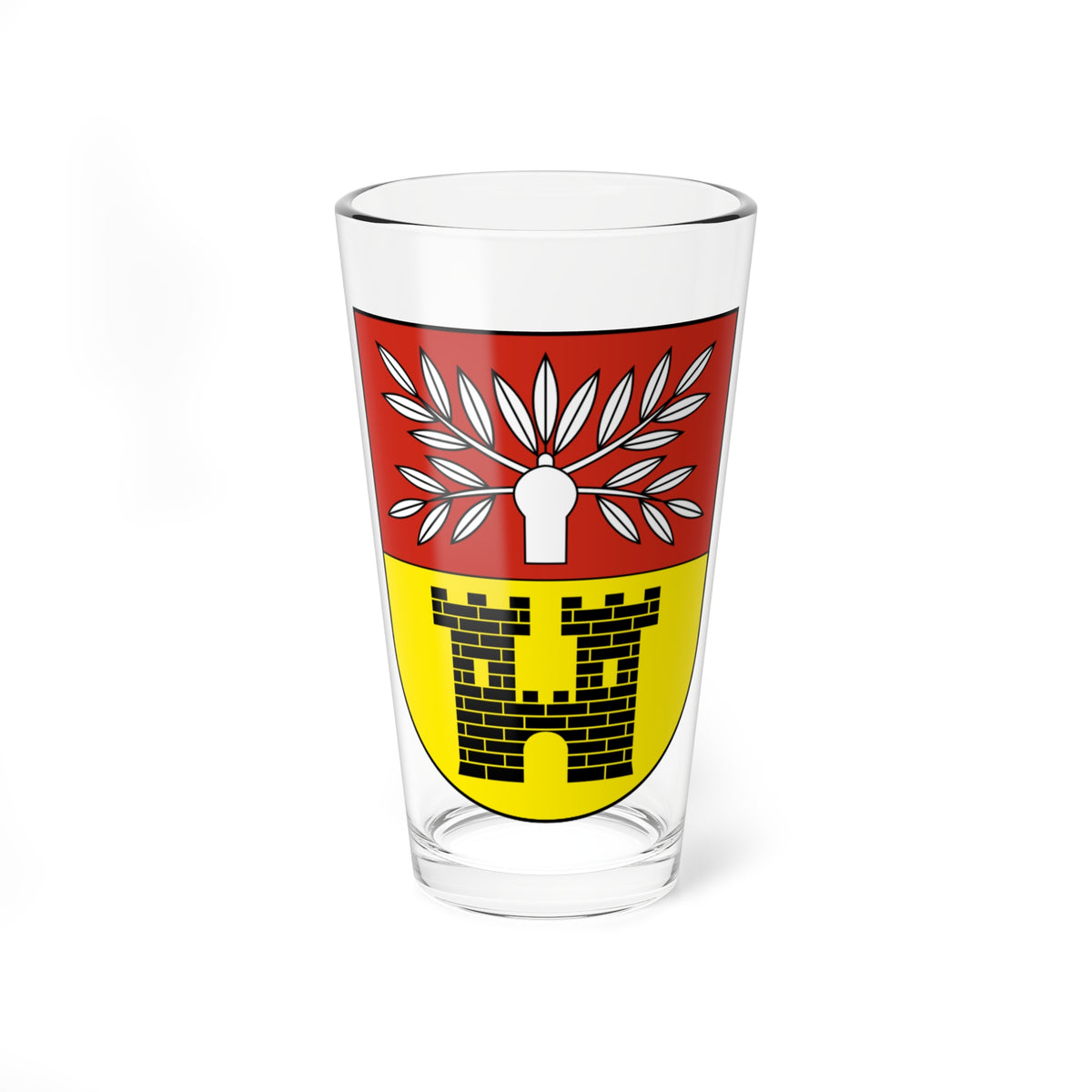 FelbenWellhausen-blazon (Switzerland) (Coat of Arms) Pint Glass 16oz