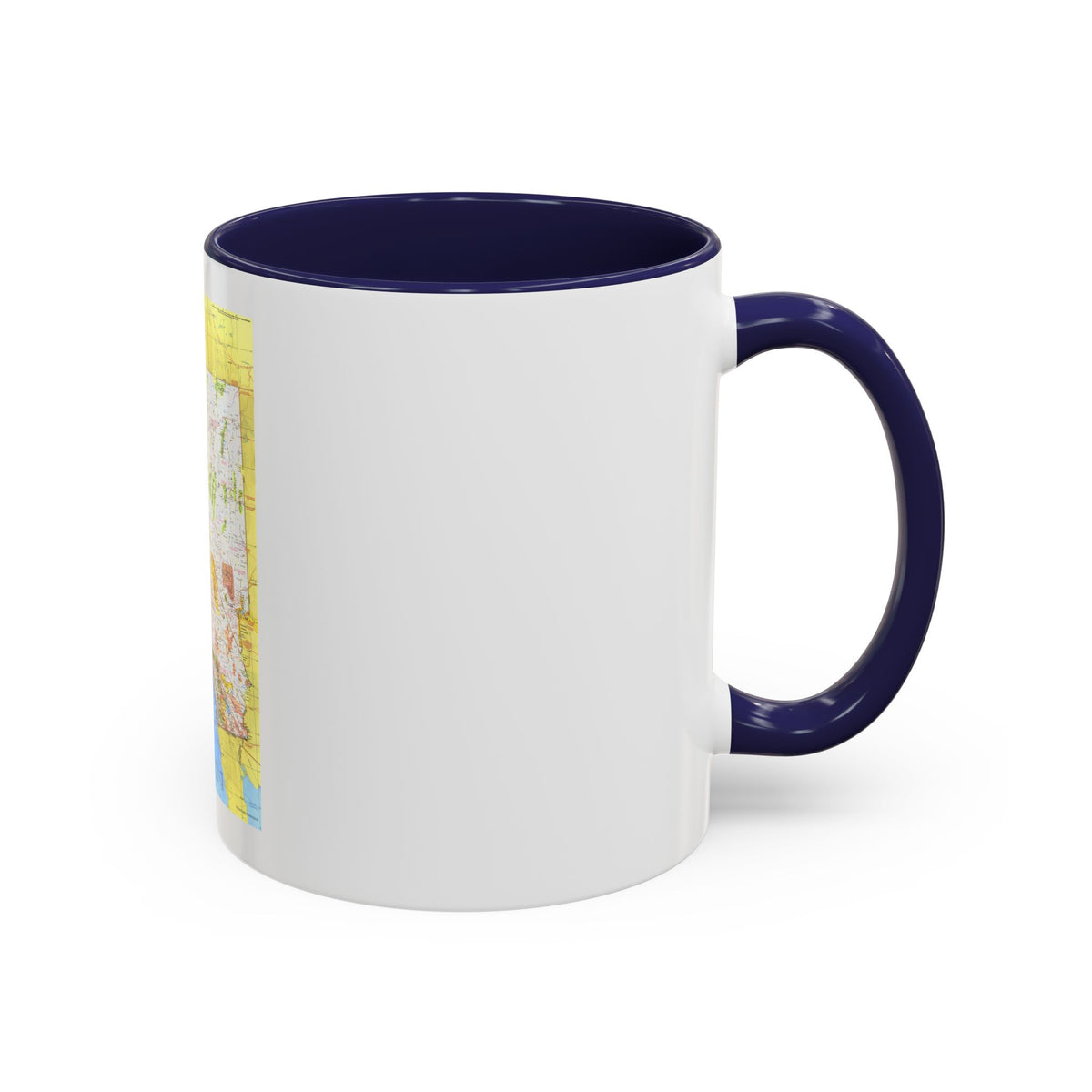 USA - California and Nevada 1 (1974) (Map) Accent Coffee Mug