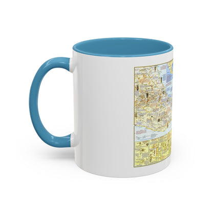 Central America - Archeological Map 1 (1968) (Map) Accent Coffee Mug