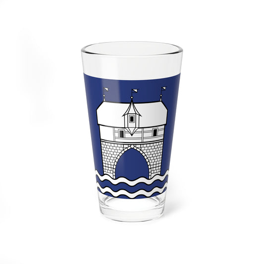 CHE Zurich 1 rechts der Limmat Flag (Switzerland) Pint Glass 16oz