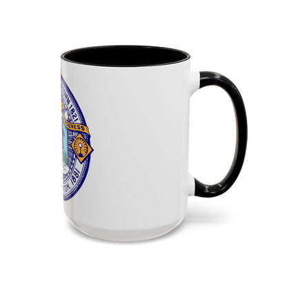 Seal of Brockton Massachusetts - Accent Coffee Mug