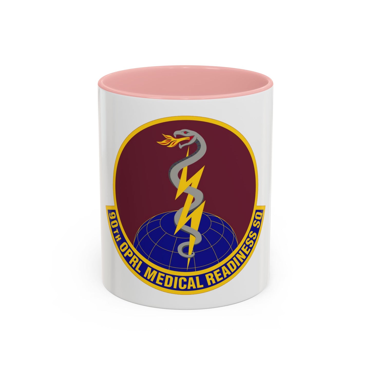 90 Operational Medical Readiness Squadron AFGSC (U.S. Air Force) Accent Coffee Mug