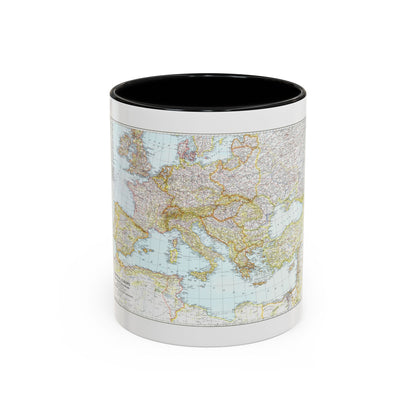 Europe, Central & Mediterranean Sept-1st (1939) (Map) Accent Coffee Mug