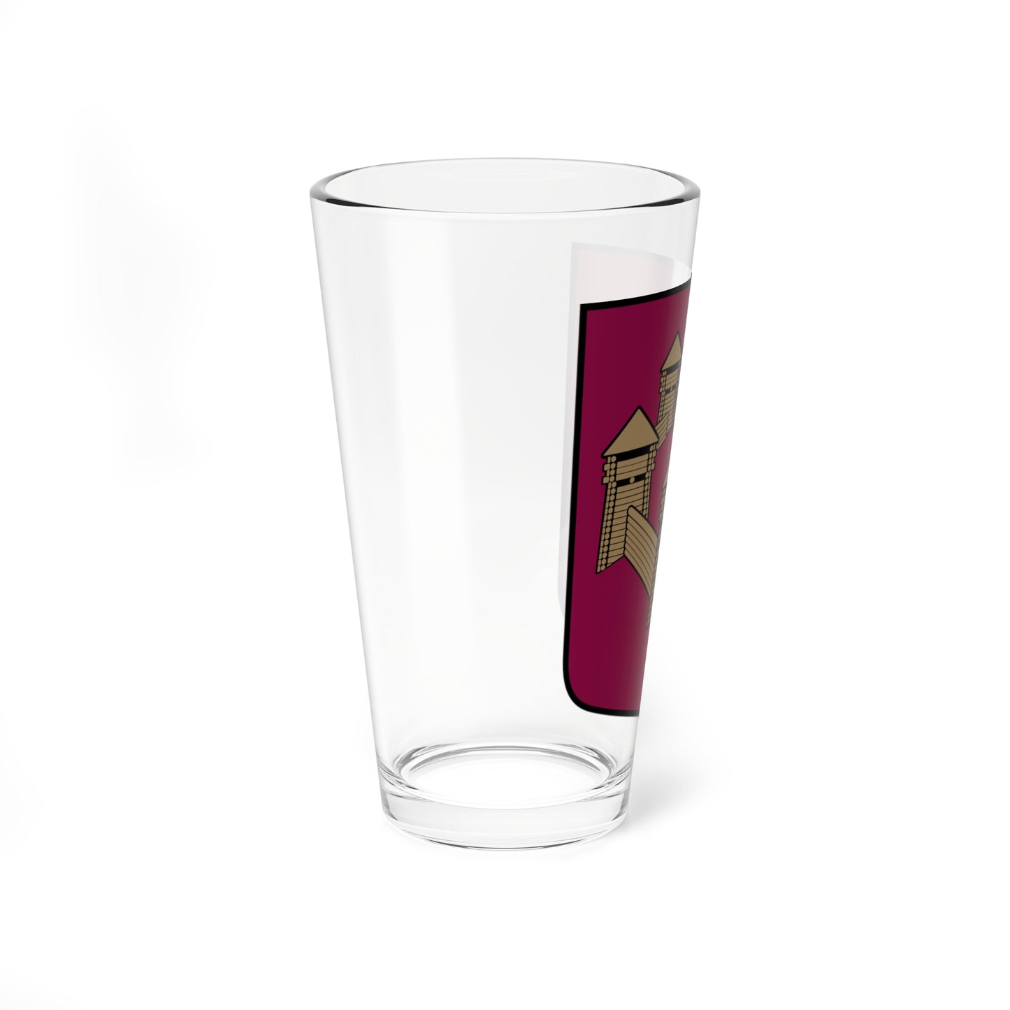 Tērvetes pagasta ģerbonis (Latvia) (Coat of Arms) Pint Glass 16oz