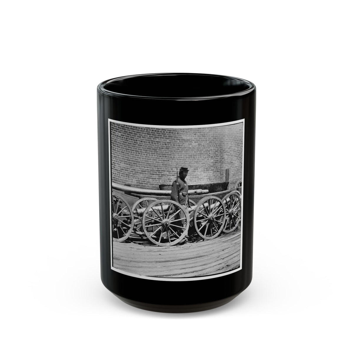 Rocketts, Richmond, Va. Confederate Brass Mountain Howitzers (U.S. Civil War) Black Coffee Mug