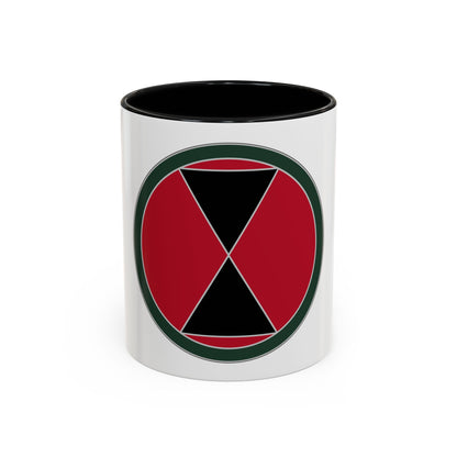 7 Infantry Division (U.S. Army) Accent Coffee Mug