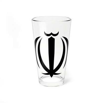 Emblem of Iran (Iran) (Coat of Arms) Pint Glass 16oz